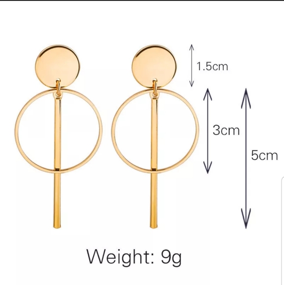 *Cole* Circle Earrings - Picture 2 of 3